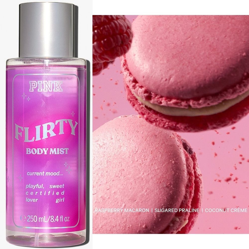 PINK Victoria's Secret Flirty Fragrance Body Mist 8oz NEW
